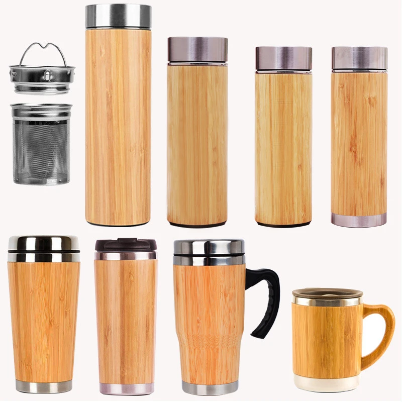 Bamboo Insulated Water Bottle